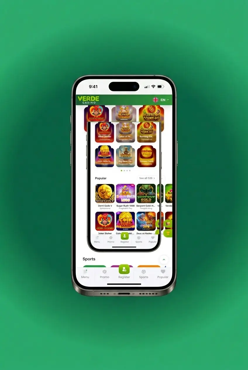 Accesso a Verde Casino tramite app mobile su iOS e Android con login rapido e sessione attiva prolungata