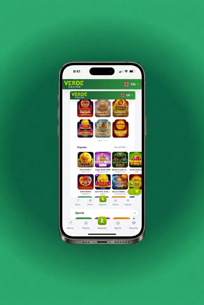 Accesso a Verde Casino tramite app mobile su iOS e Android con login rapido e sessione attiva prolungata