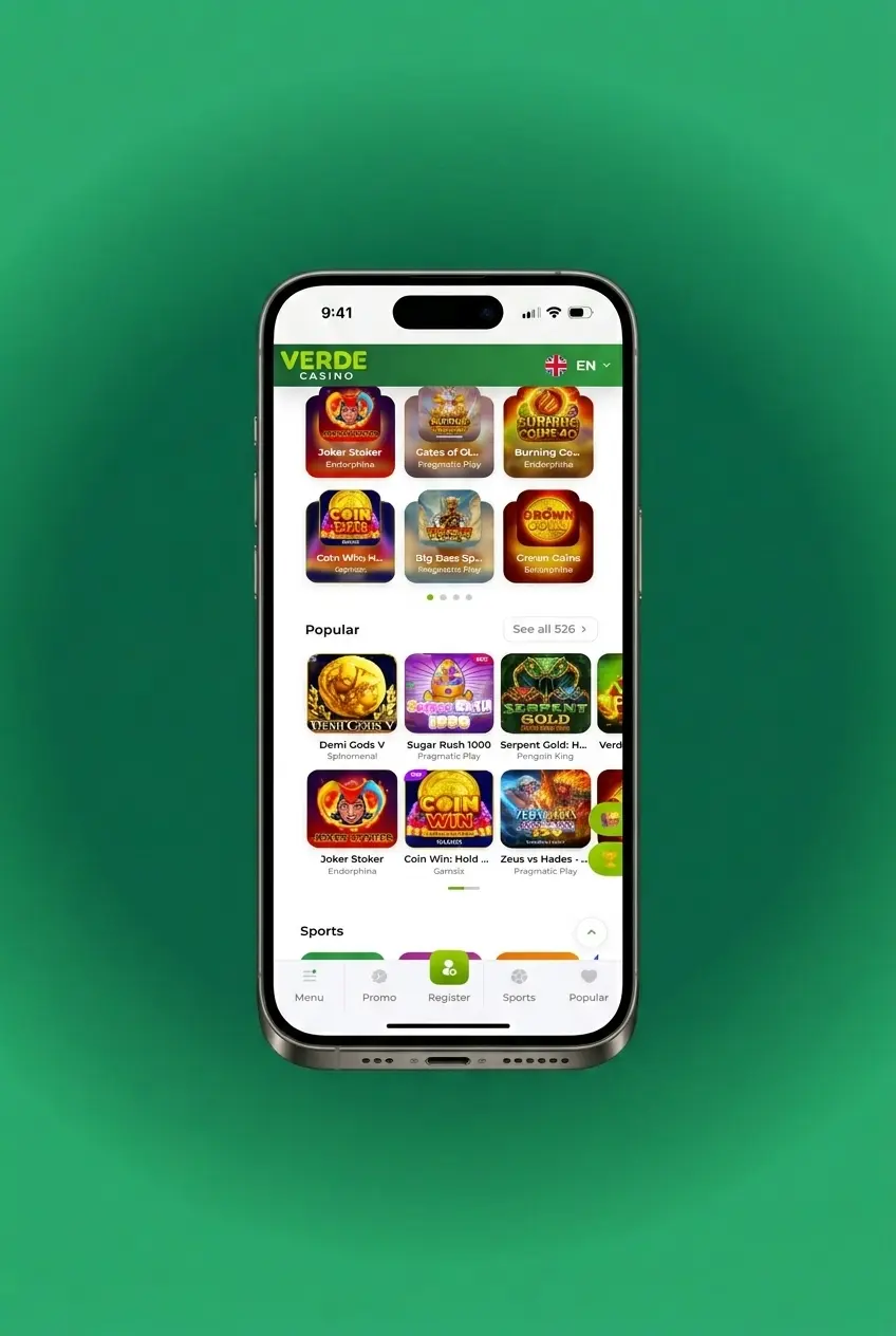 Accesso a Verde Casino tramite app mobile su iOS e Android con login sicuro e sessione attiva prolungata