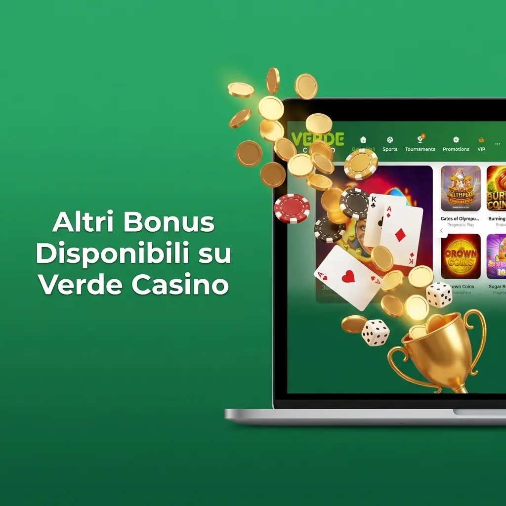 Bonus Verde Casino: ricariche, cashback, tornei slot e quote sport per giocatori registrati