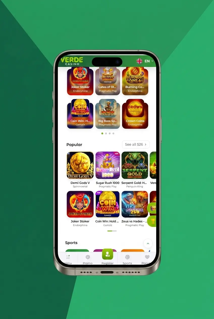 Attivazione codice promo Verde Casino su app mobile iOS e Android con campo bonus nella sezione Cassa