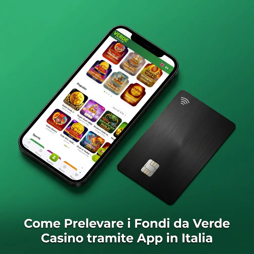 Guida al prelievo fondi da Verde Casino tramite app mobile in Italia con metodi come Skrill e criptovalute