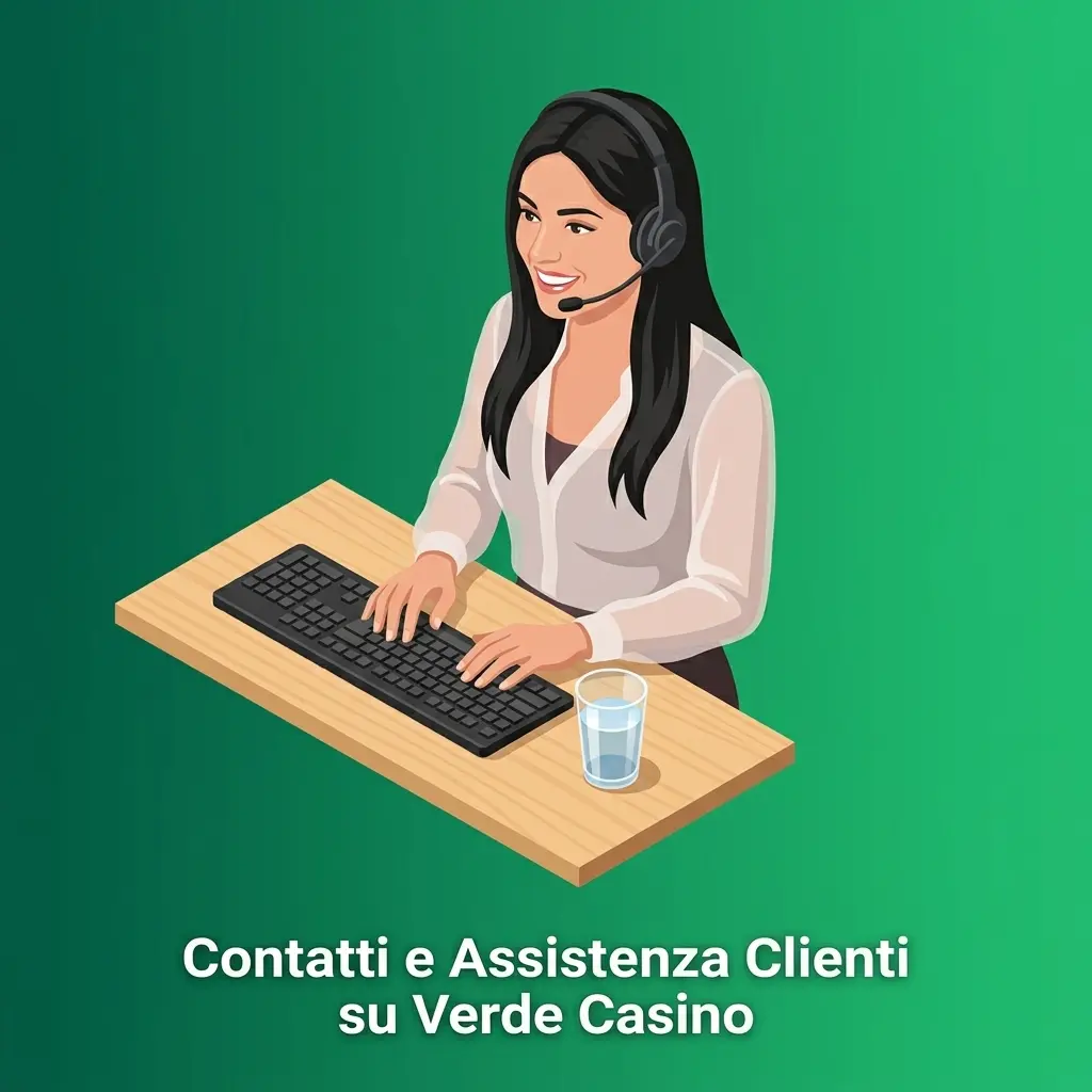 Team di supporto Verde Casino disponibile 24/7 via live chat ed email per assistenza su account e pagamenti