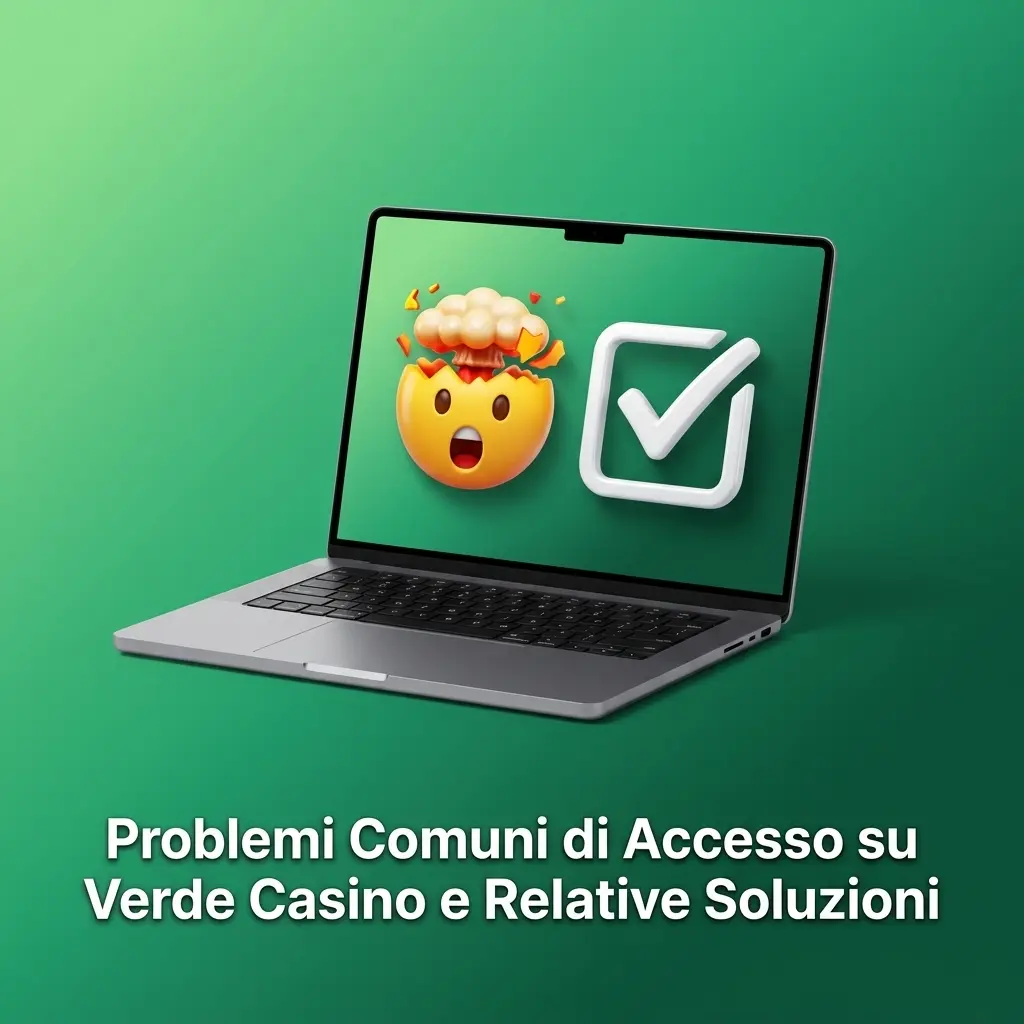 Schermata dei problemi comuni di accesso su Verde Casino con soluzioni pratiche per login e autenticazione