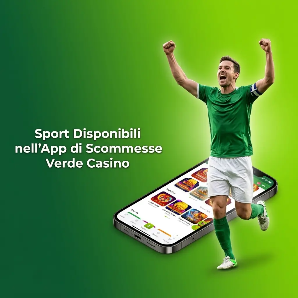 App Verde Casino con scommesse sportive su calcio, tennis, basket, eSport e Formula 1 in modalità LINE e LIVE