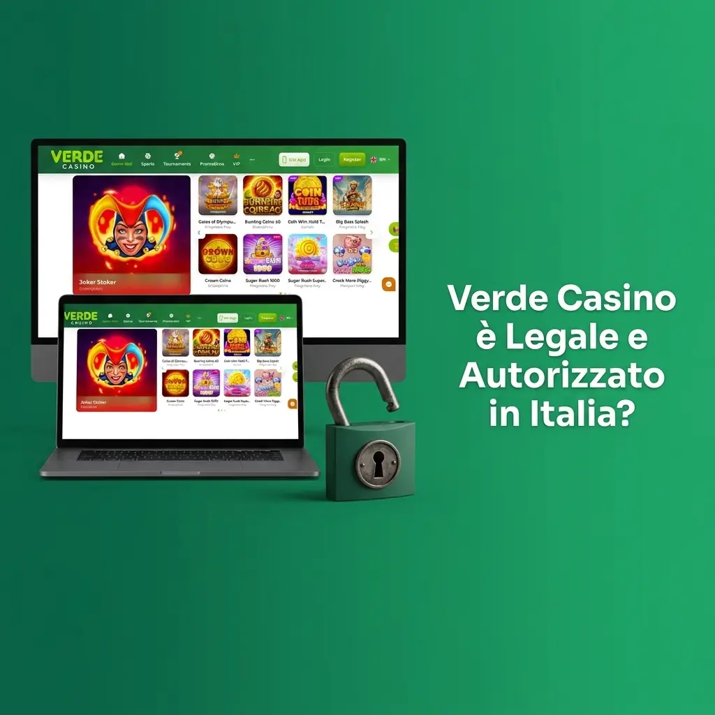 Verde Casino licenza Curaçao Gaming Authority, sicurezza SSL 256 bit, KYC e giochi certificati RNG per italiani
